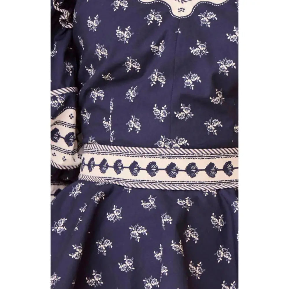 Hunter Bell Blayne Top- Blue Ditsy Floral - Tops