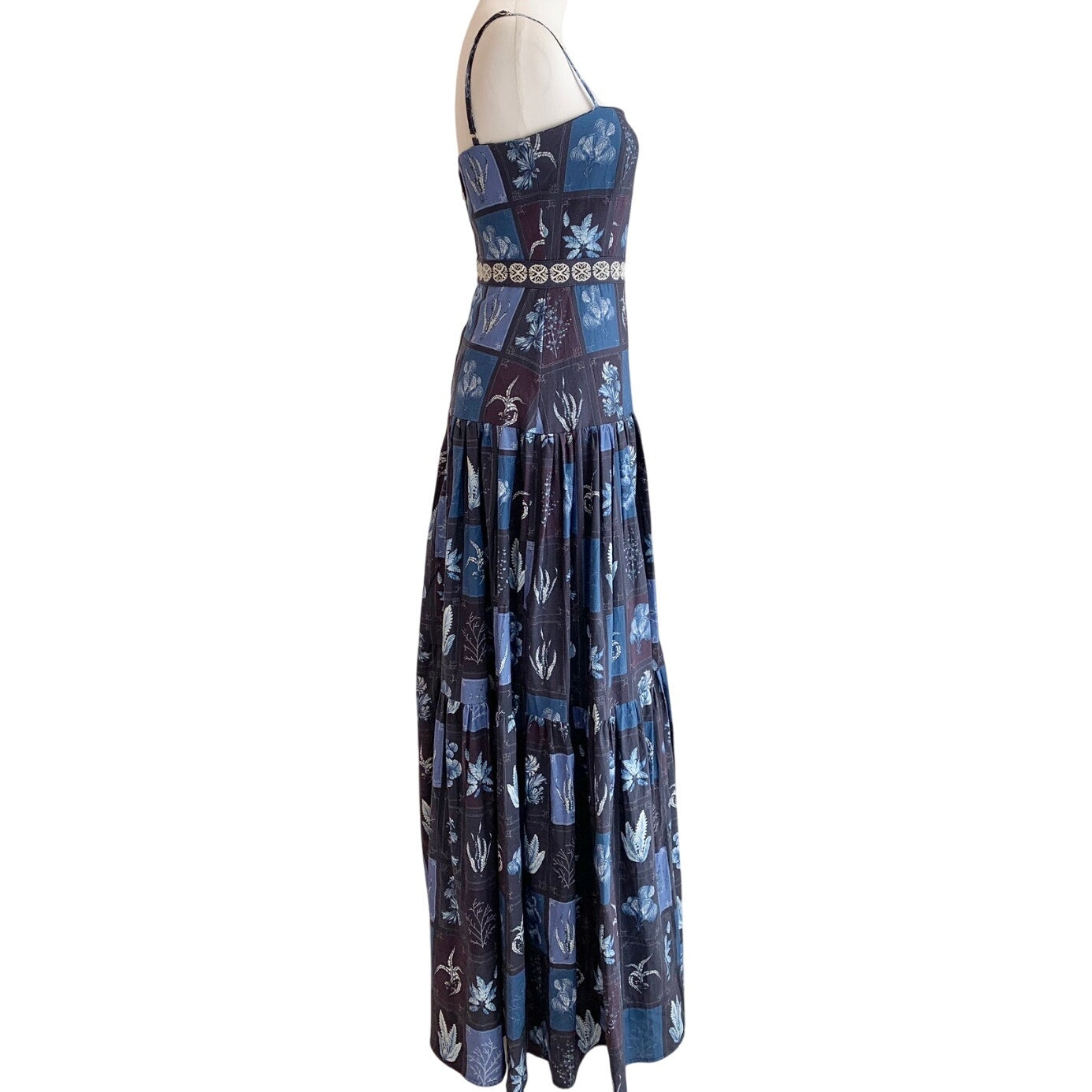 AGUA BY AGUA BENDITA Lima Linen Maxi Dress | Embroidered