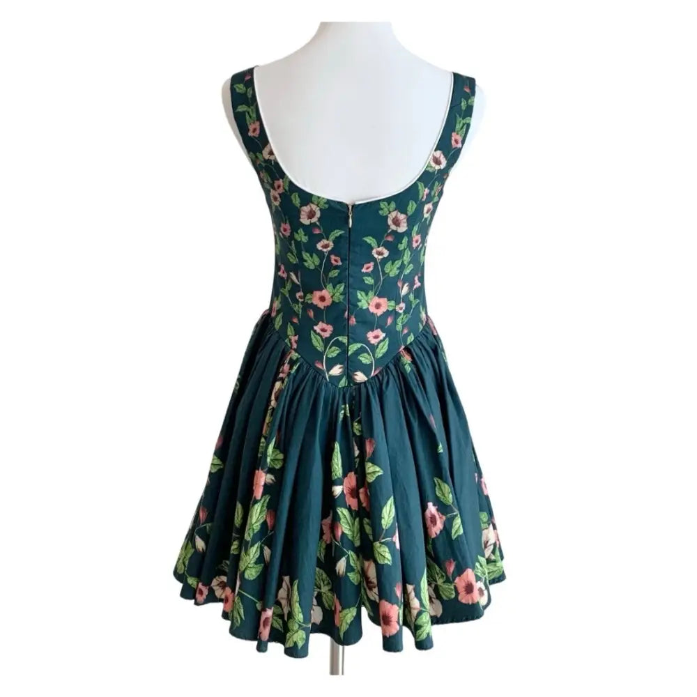 Agua by Agua Bendita Pluma floral cotton minidress