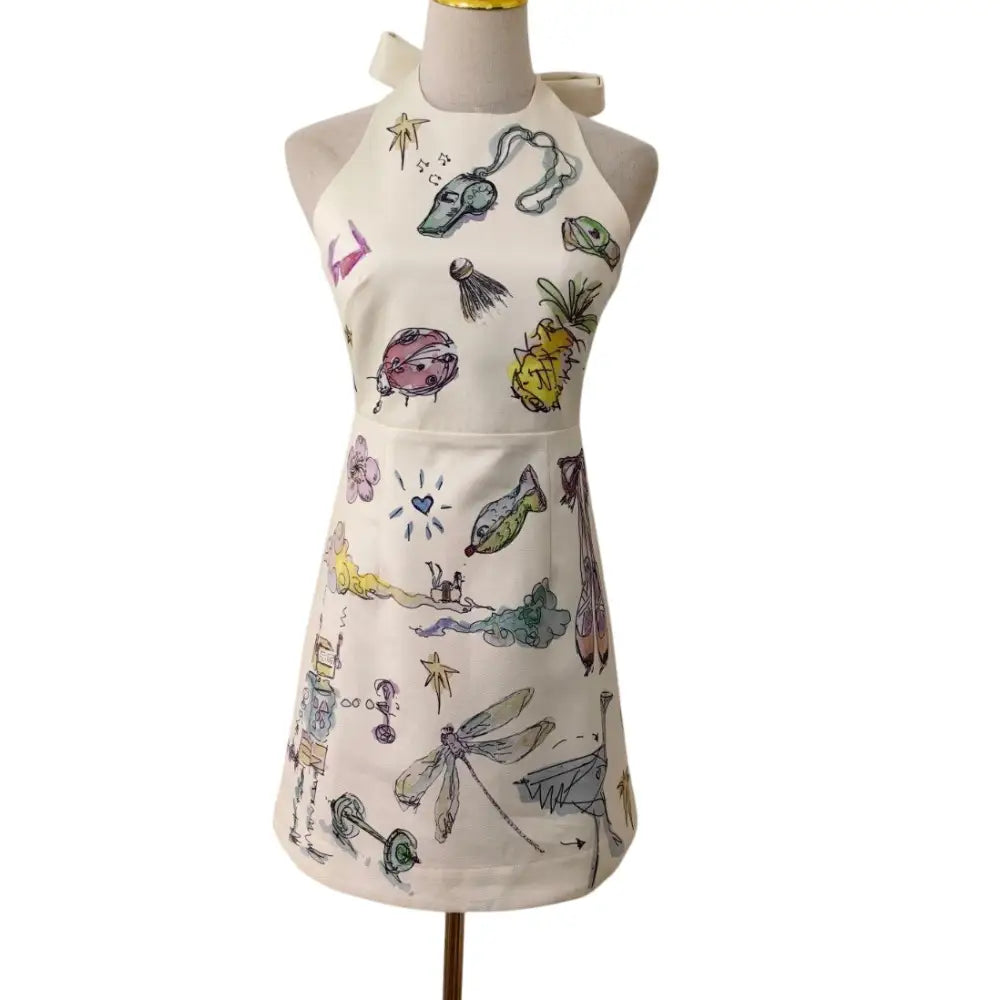 Alemais + Anouk Colantoni Court organic cotton-twill halterneck mini dress - Dress