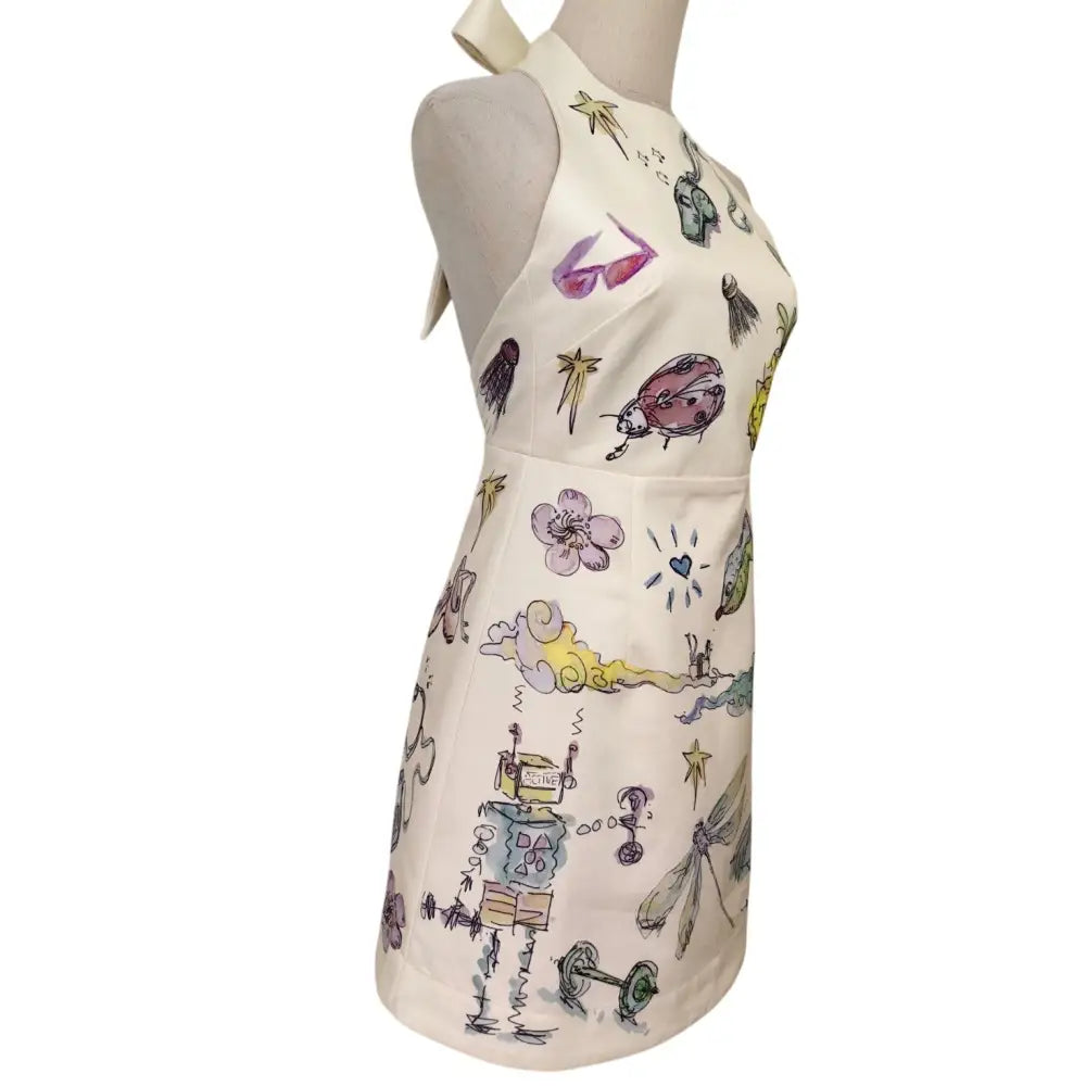 Alemais + Anouk Colantoni Court organic cotton-twill halterneck mini dress - Dress