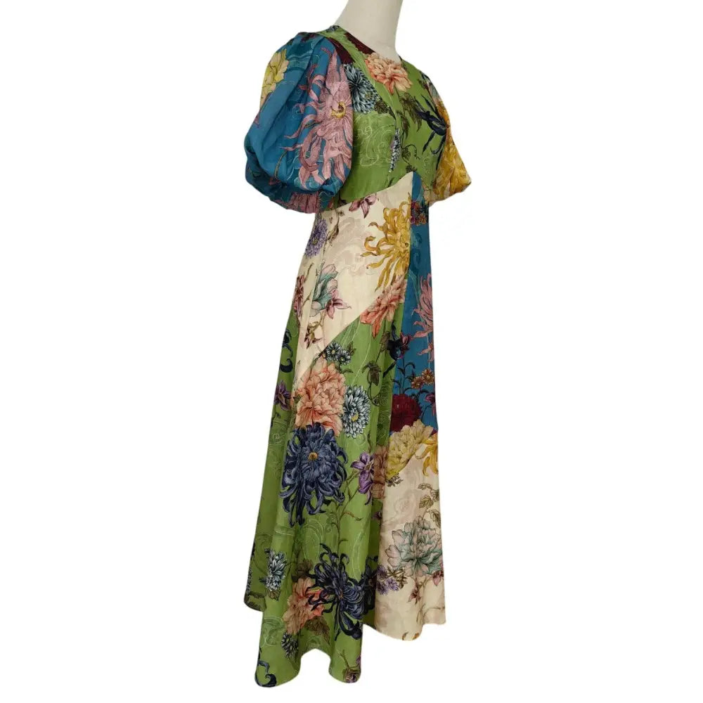 ALEMAIS Avery Spliced Midi Dress