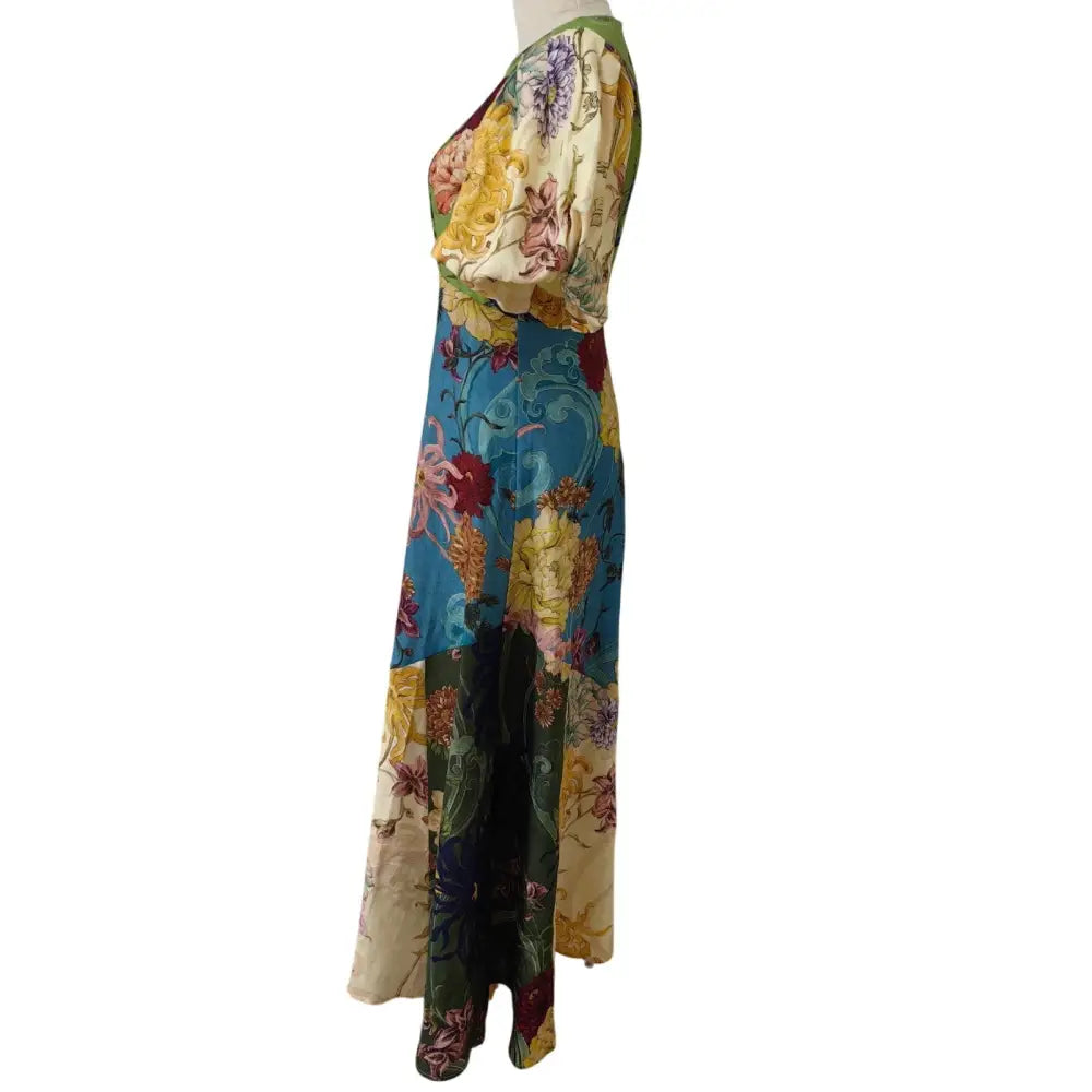 ALEMAIS Avery Spliced Midi Dress
