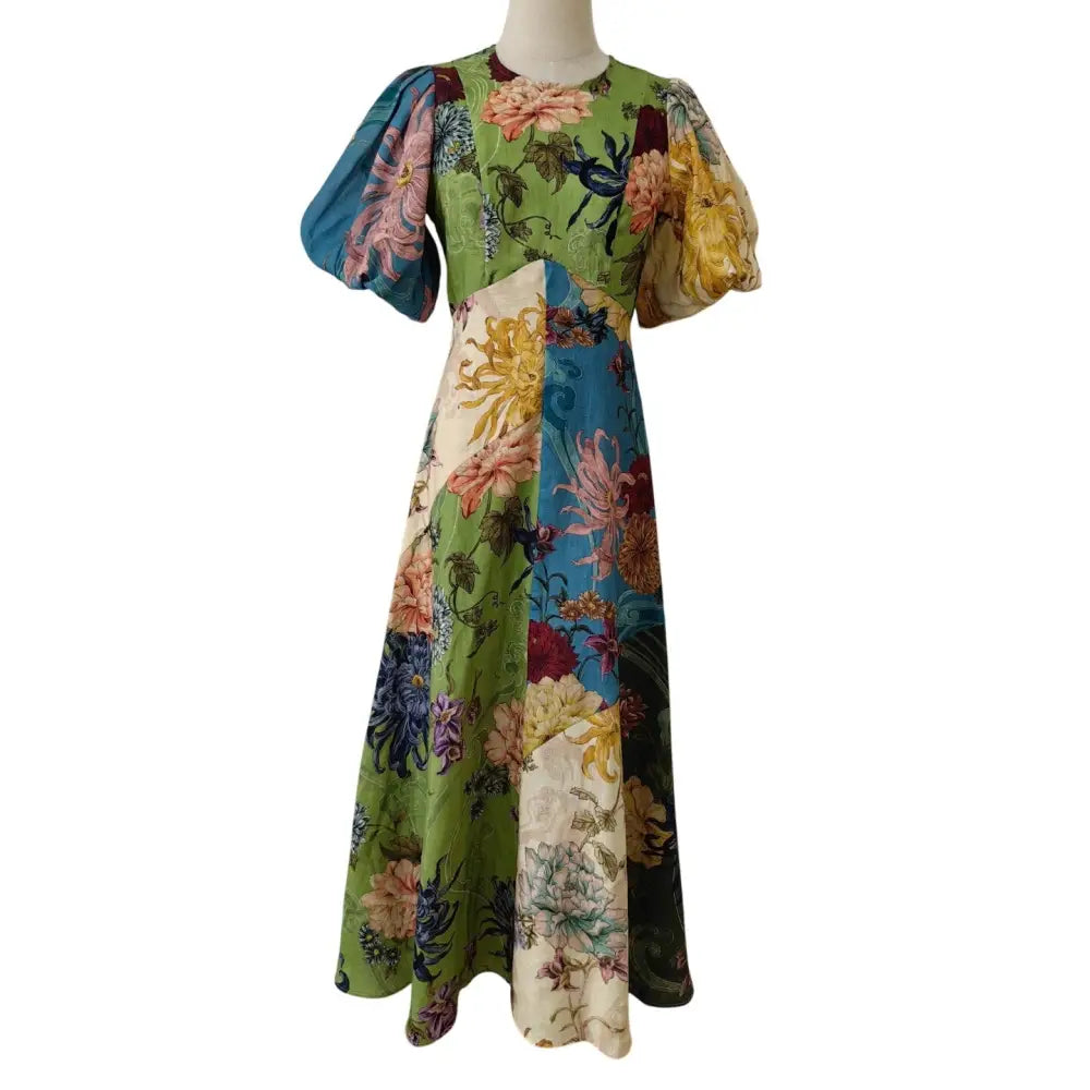 ALEMAIS Avery Spliced Midi Dress