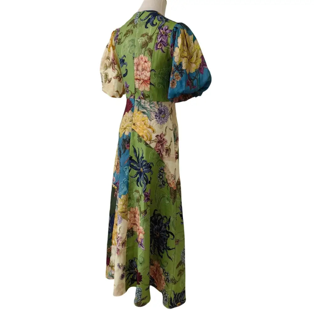 ALEMAIS Avery Spliced Midi Dress