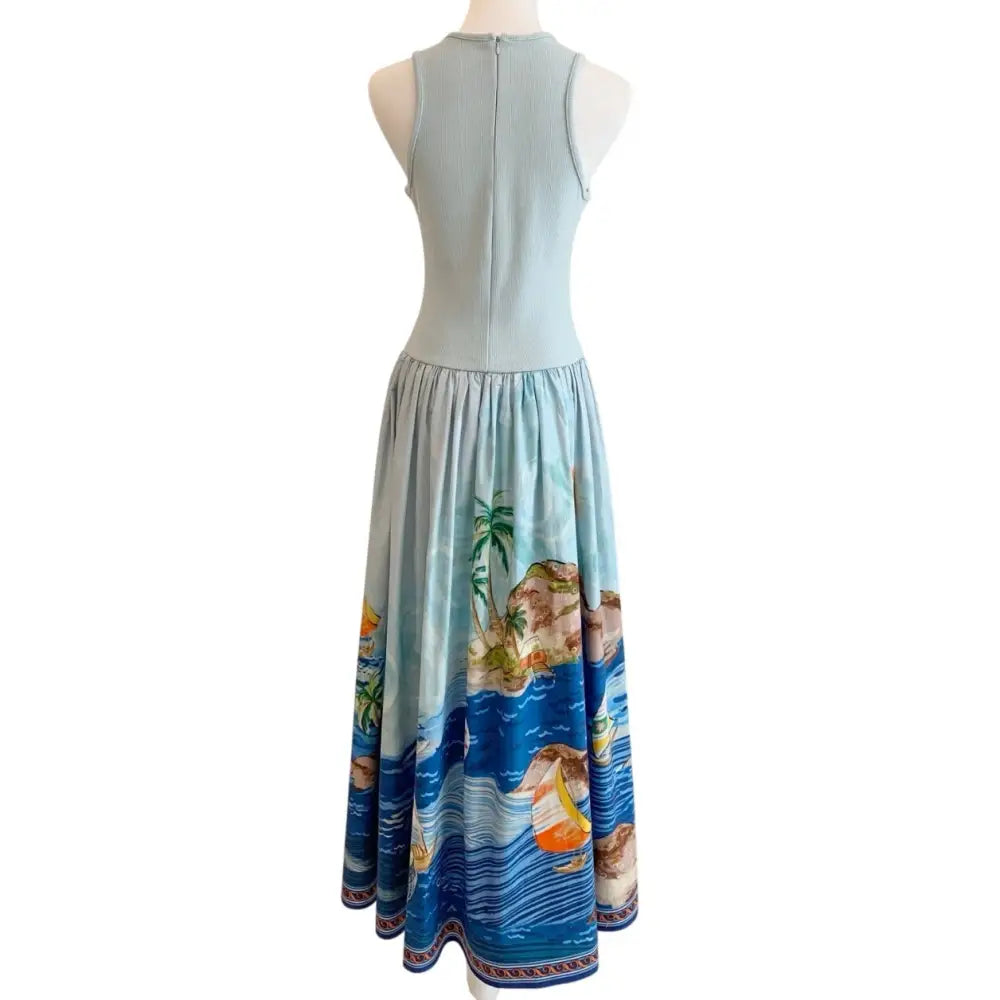 Alemais Blue Anouk Tank Midi Dress - Dress