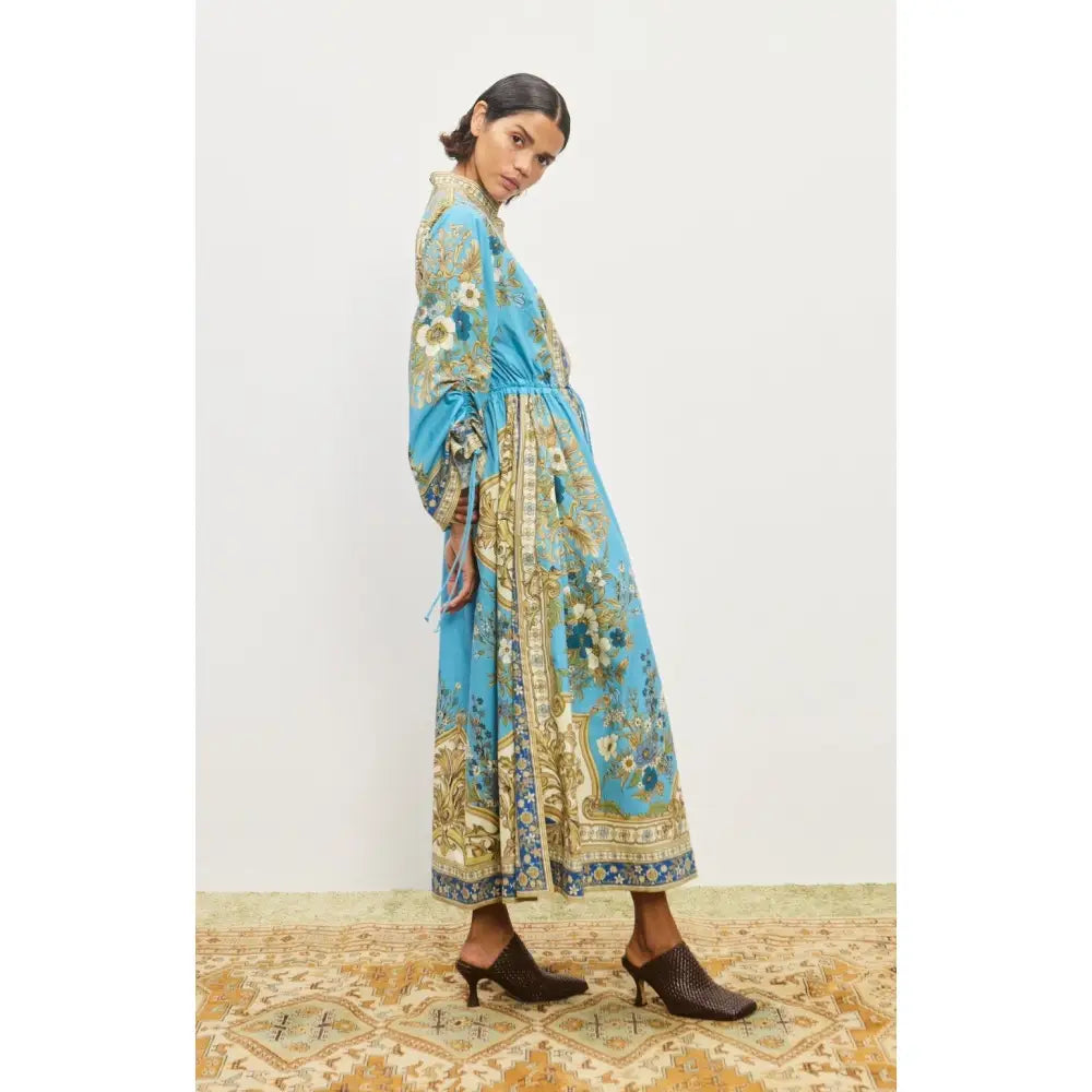 Alemais Blue Cassie Pool Midi Dress