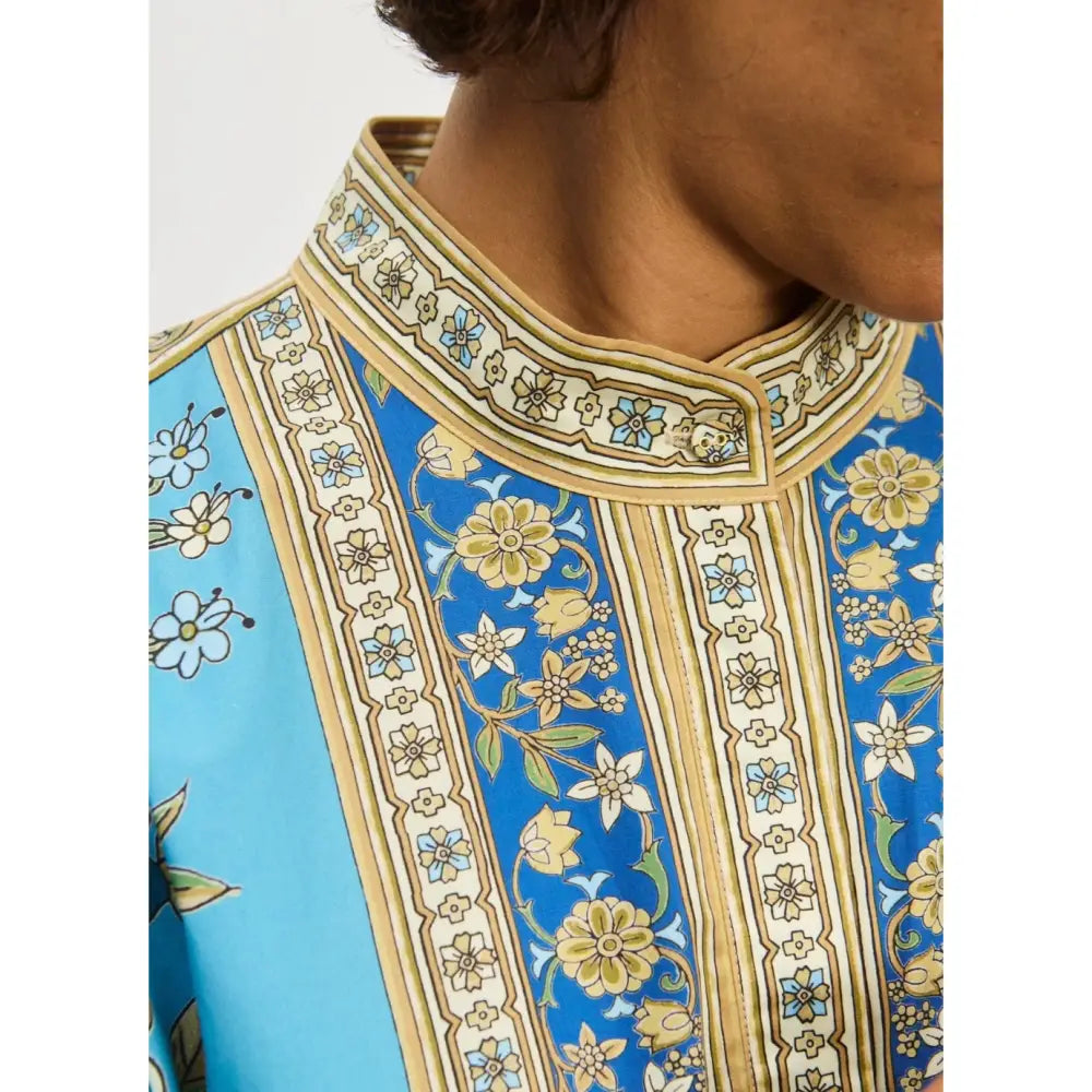 Alemais Blue Cassie Pool Midi Dress