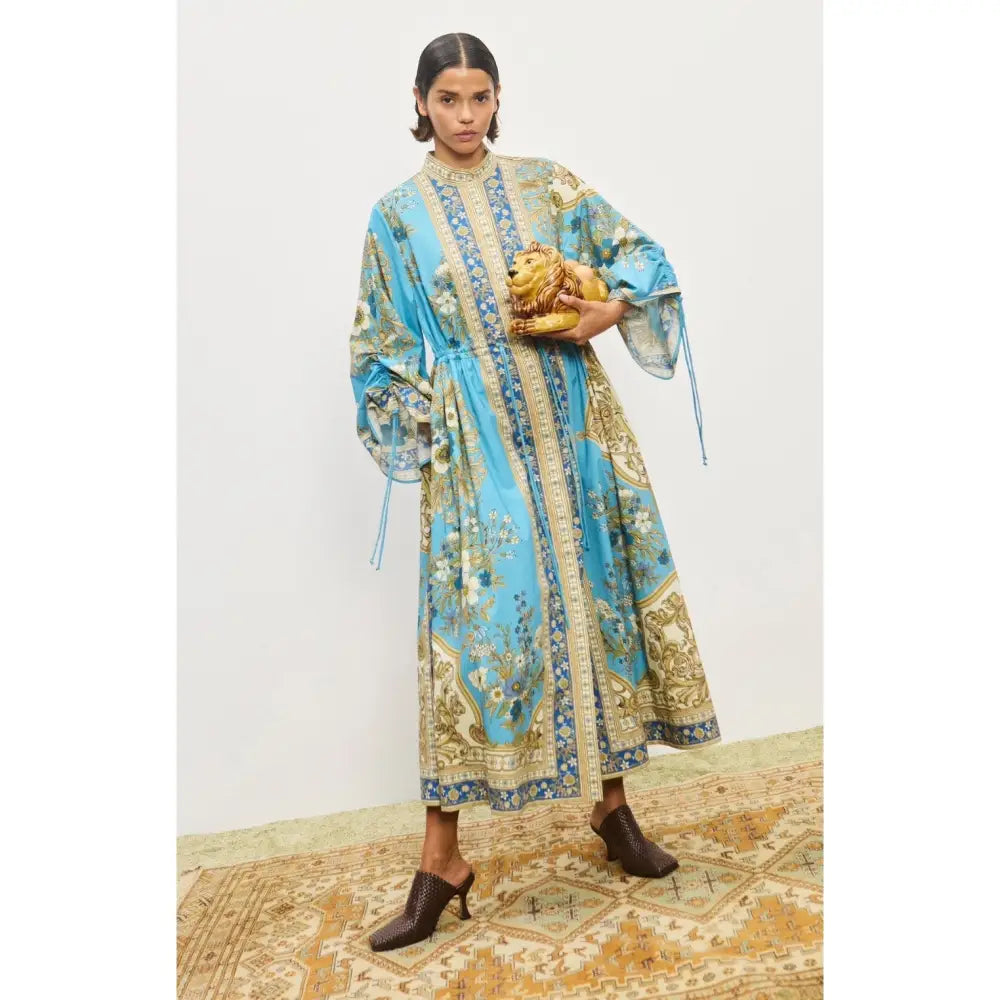 Alemais Blue Cassie Pool Midi Dress