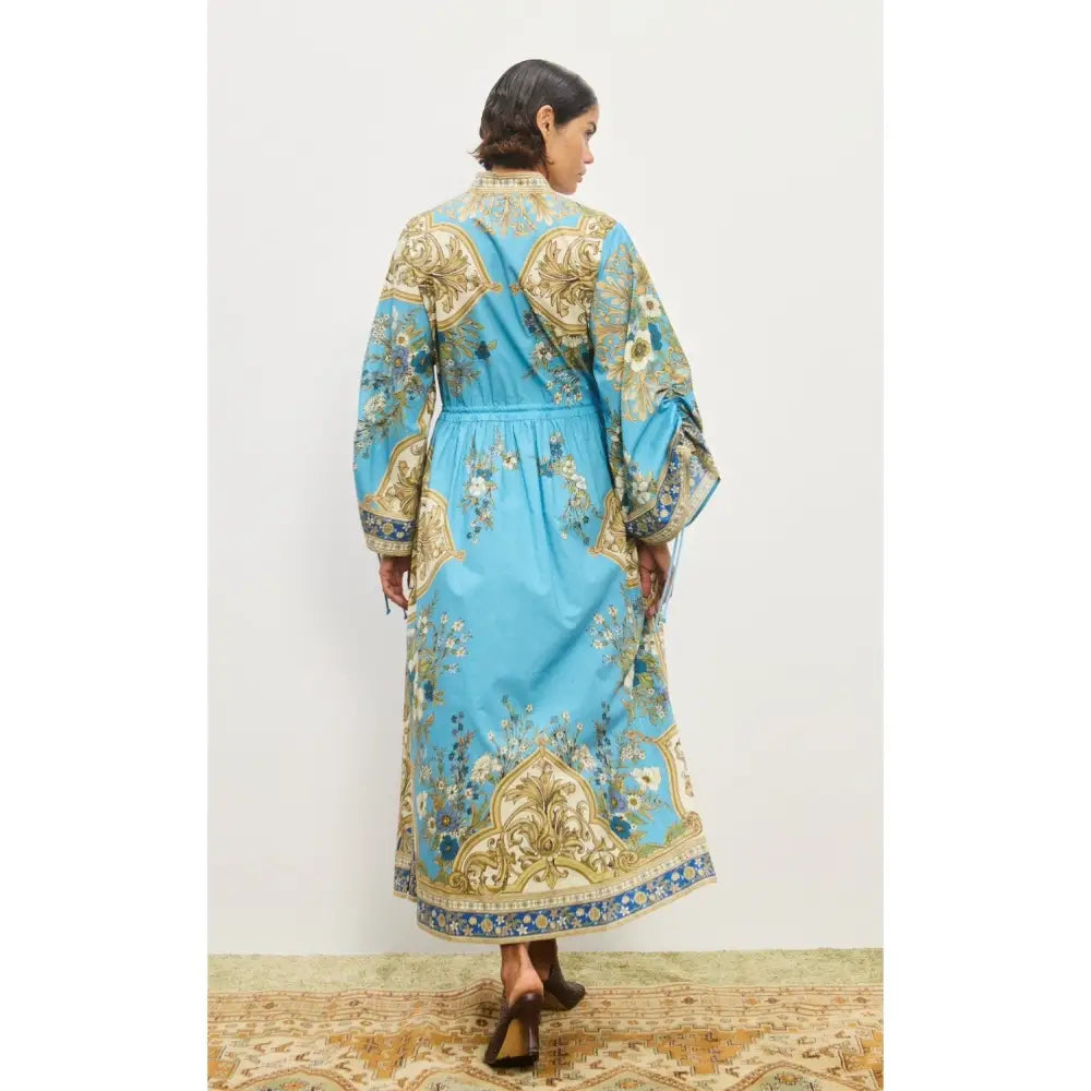 Alemais Blue Cassie Pool Midi Dress