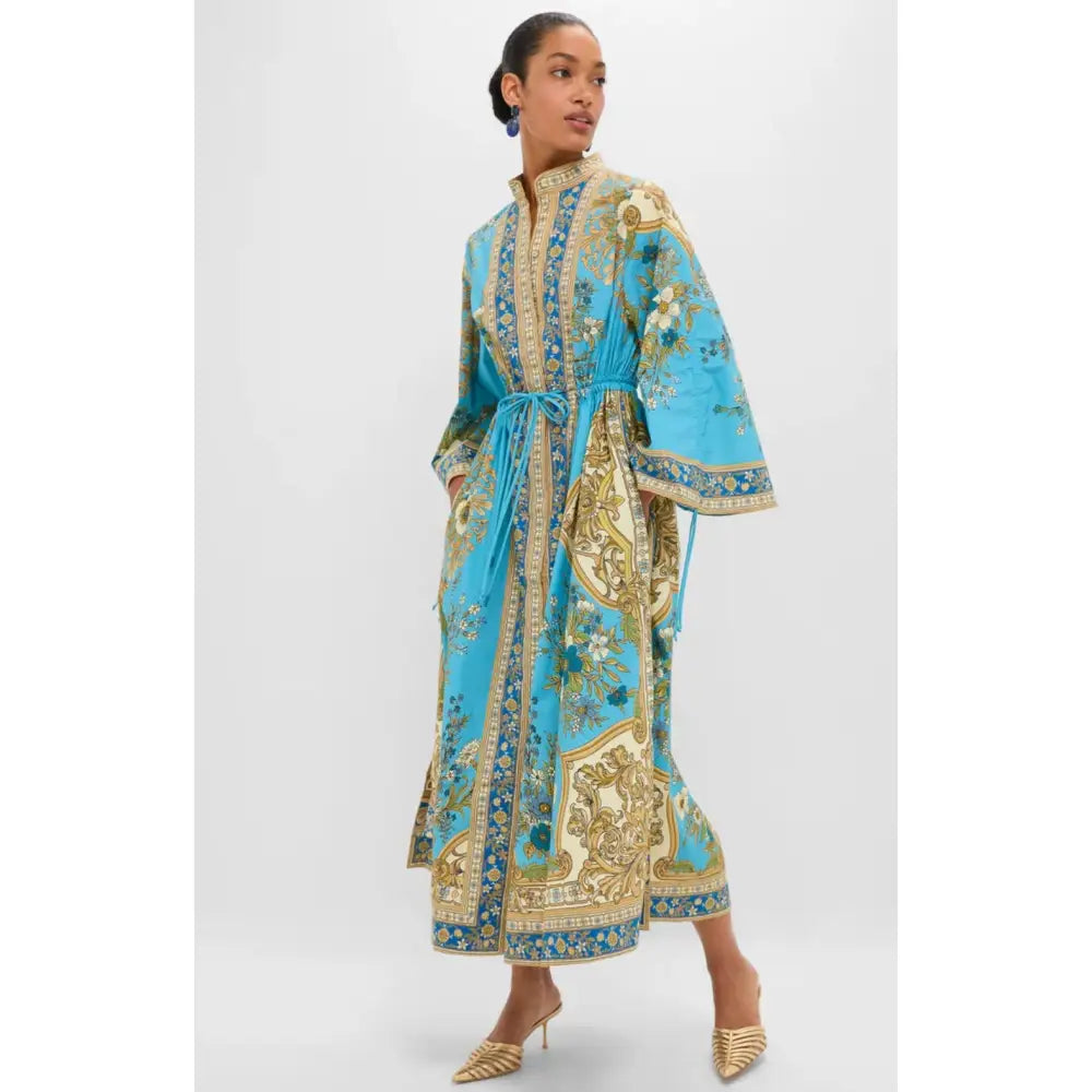 Alemais Blue Cassie Pool Midi Dress