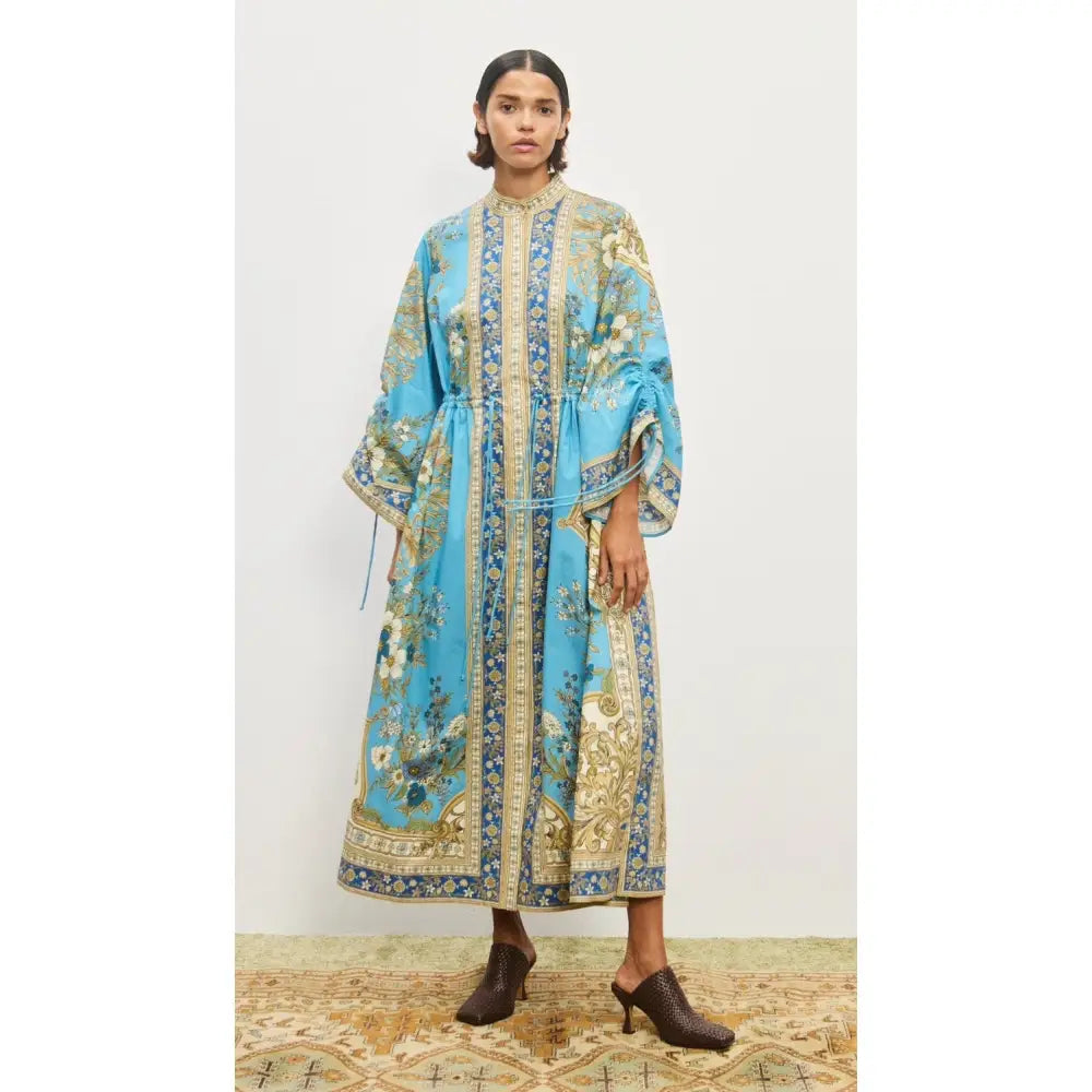Alemais Blue Cassie Pool Midi Dress