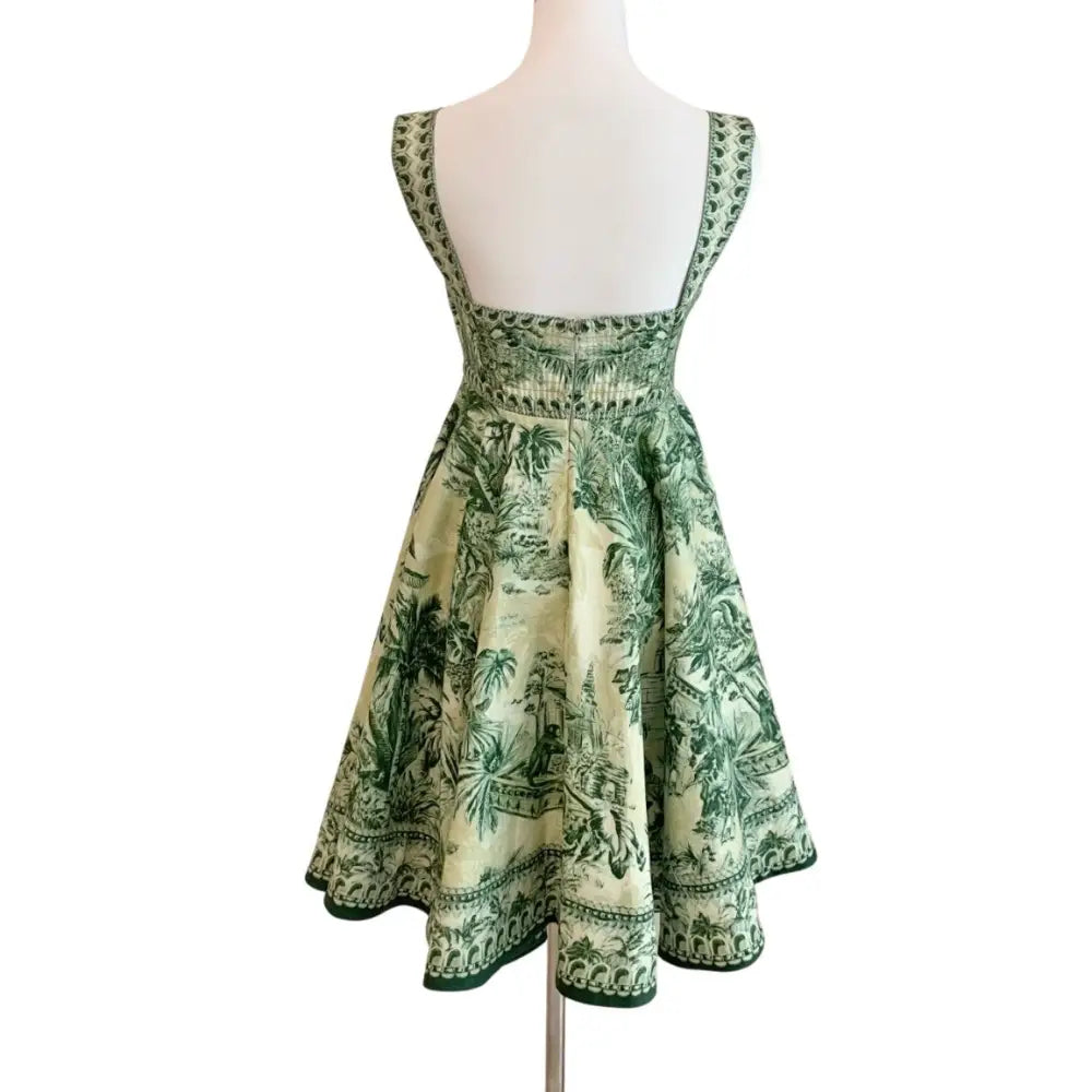 Alemais Sara Mini Twist Sundress in Green - Dress