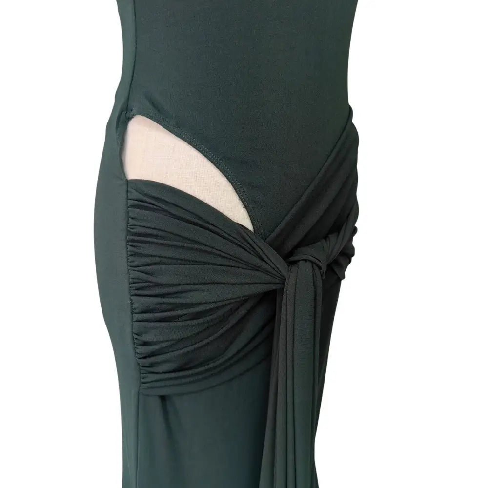 Alex Perry Sleeveless Cut Out Wrap Gown in Crepe Jersey - Dress