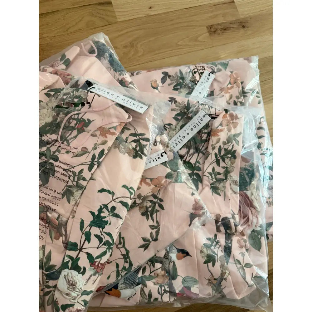 Alice + Olivia Hana Floral Tie-Shoulder Maxi Dress - Dress