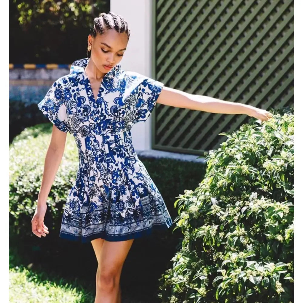cara cara nash mini dress green Nash Mini Shirtdress