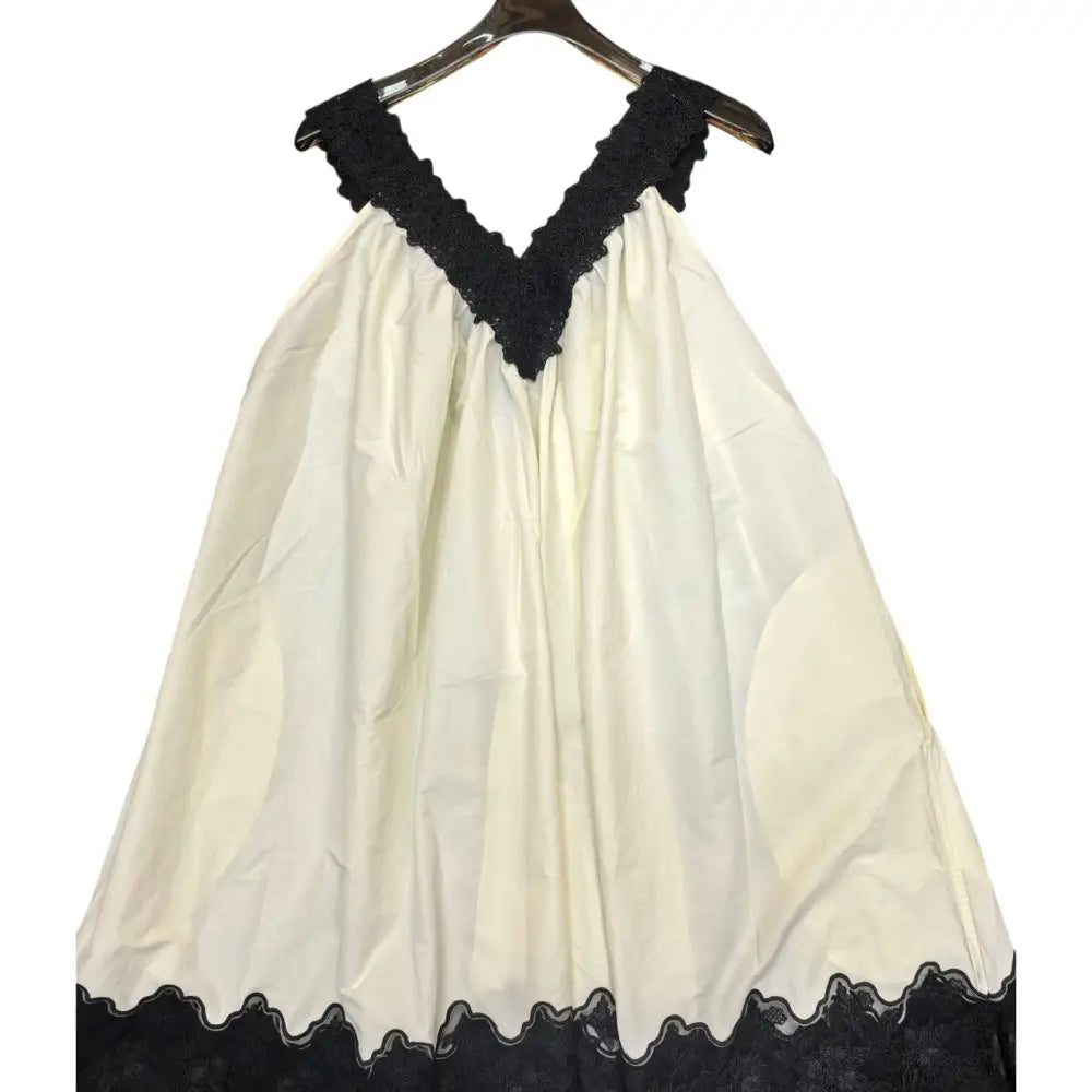 Helsa Mini Dress With Lace in Tech Poplin - Dress