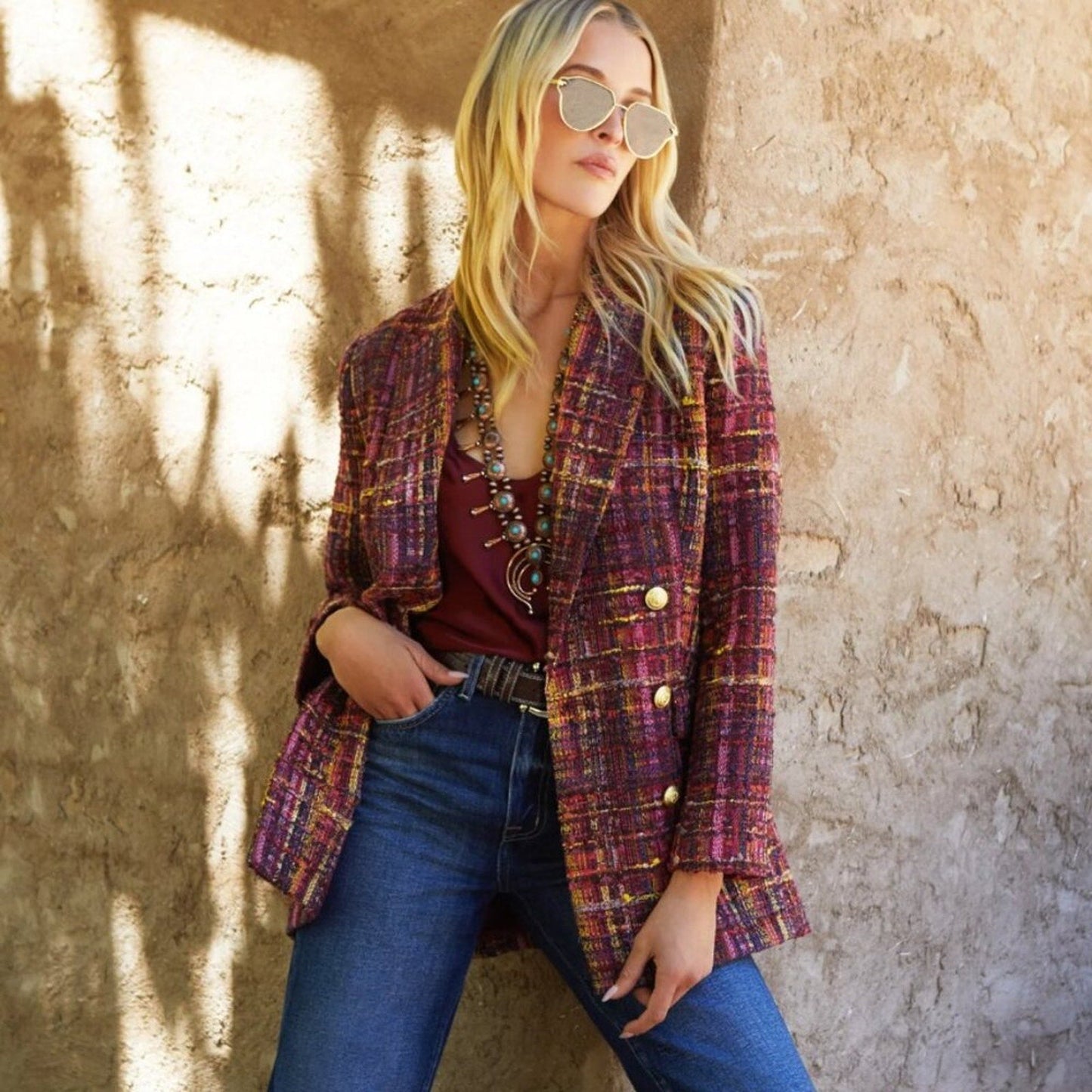 L'AGENCE Aimee Tweed Blazer - L'Agence Bernardi Collective