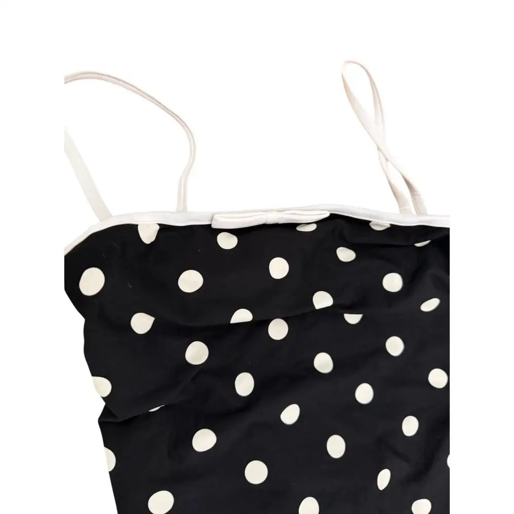 Self-Portrait Black Polka Dot Swimsuit - Dress