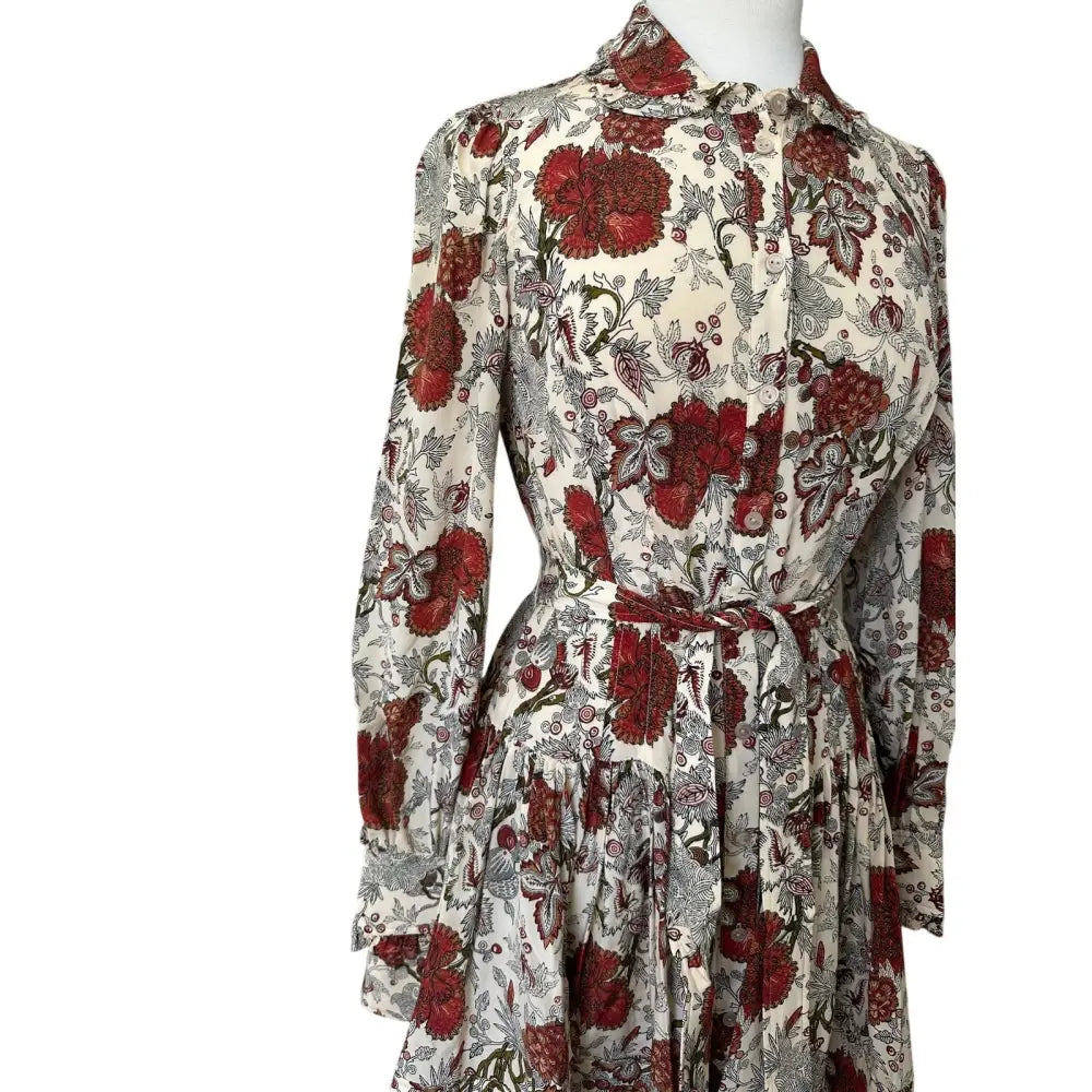 Ulla Johnson Simona Silk Long Sleeve Mini Dress - Dress