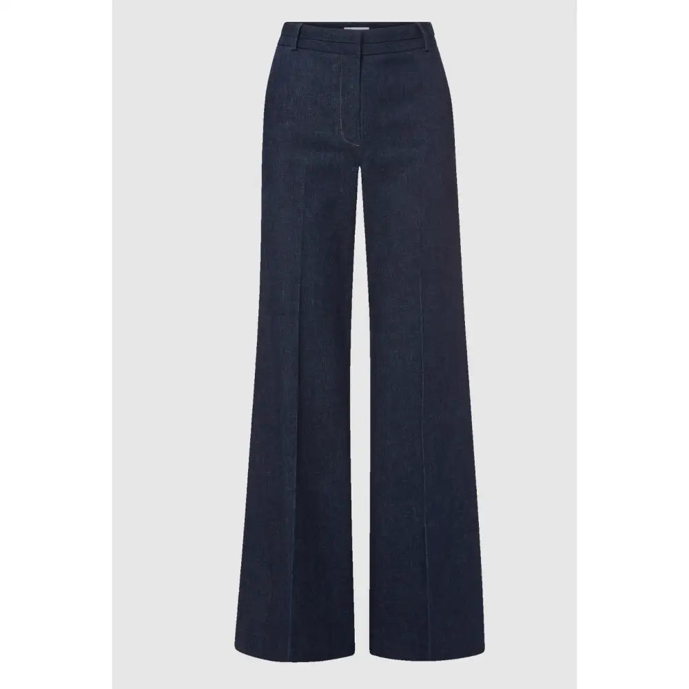 Veronica Beard Crue Wide-Leg Denim Pant - 2
