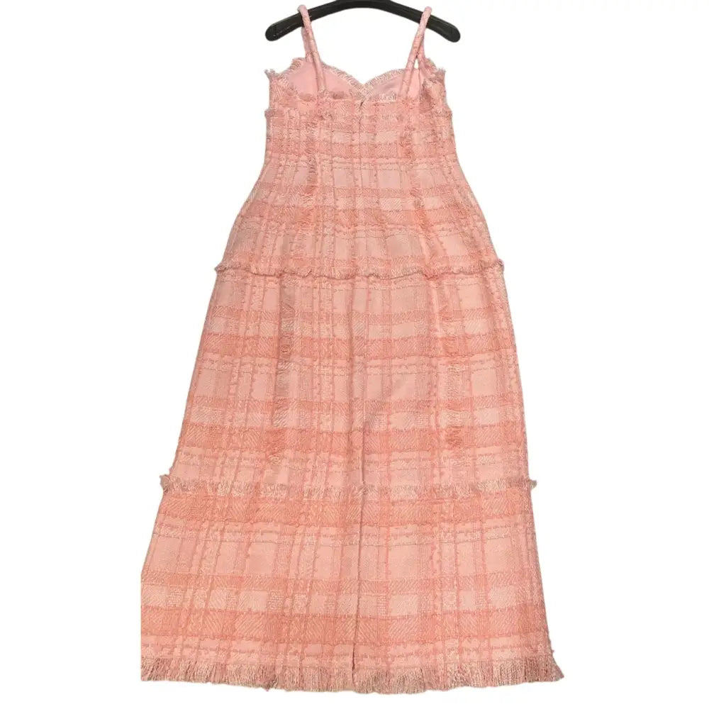 Alexis Vicci Pink Tweed Midi Dress - Dress