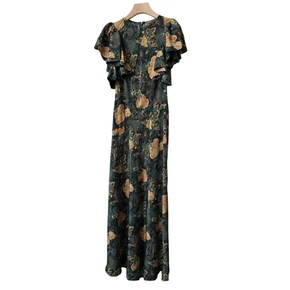 Ulla Johnson Mariam Silk Bias Cut Flutter Sleeve Dress - Dress