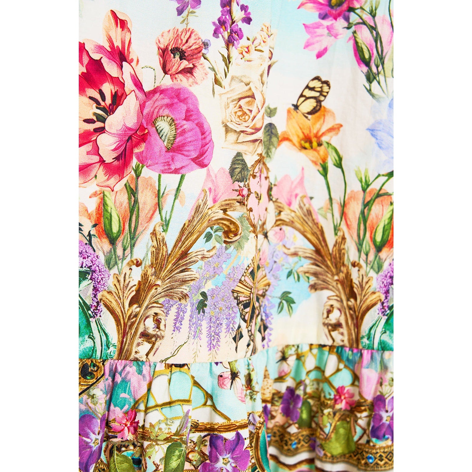 CAMILLA Ruffle Hem Halter Short Dress Munchkinland Wicked Collection Cotton NWT - Dress