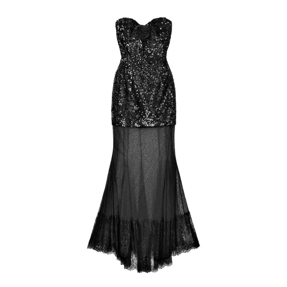 Rebecca Vallance Diana sequined mesh-trimmed gown - Dress