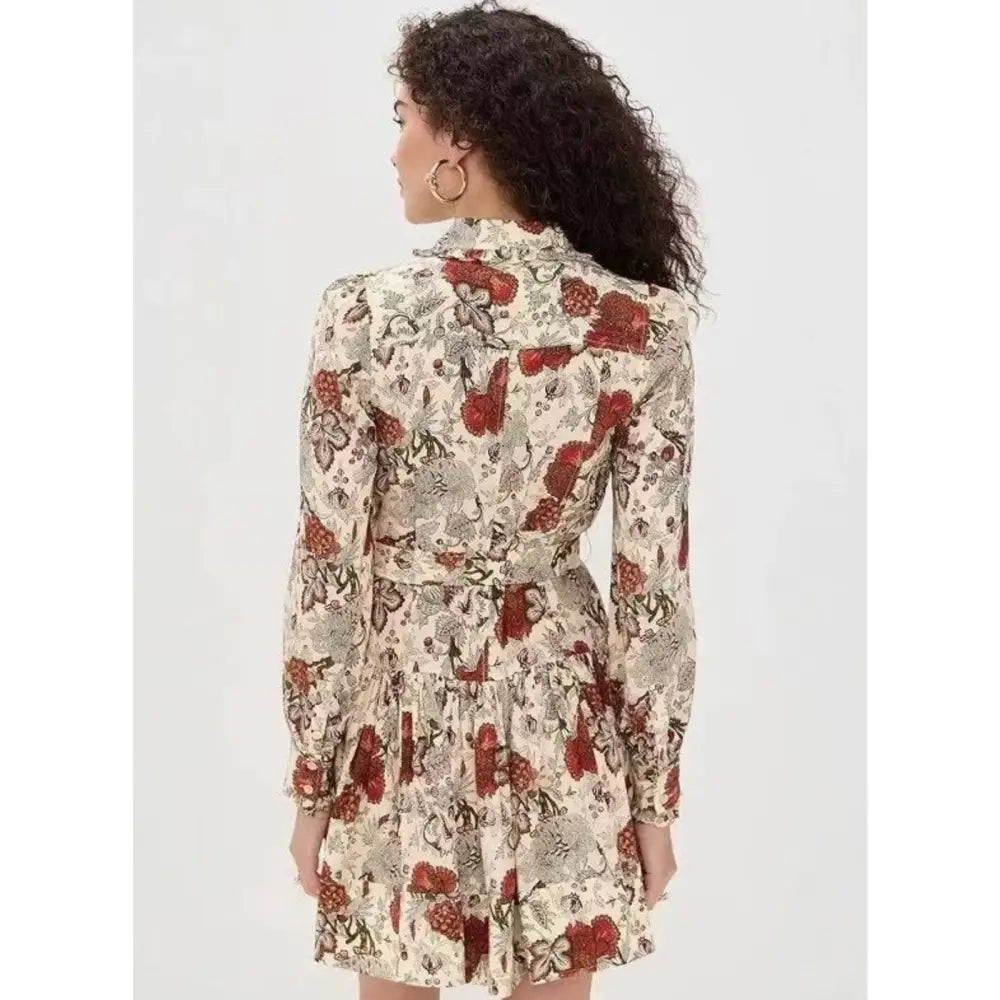 Ulla Johnson Simona Silk Long Sleeve Mini Dress - Dress