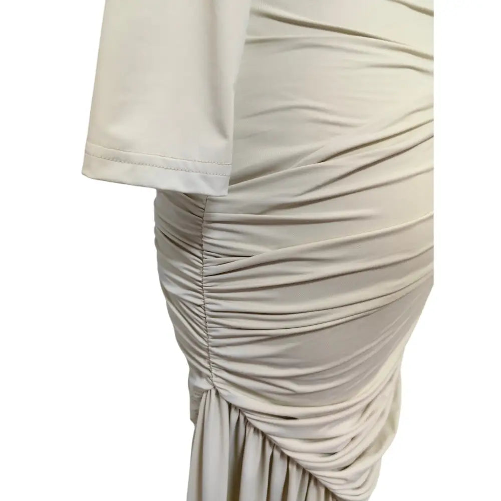 De La Vali RAVEL MINI DRESS IN IVORY SPANDEX JERSEY - Dress