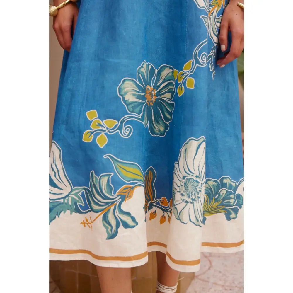 ALEMAIS Luda Linen Midi Dress - Dress