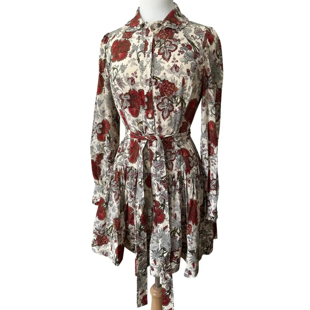 Ulla Johnson Simona Silk Long Sleeve Mini Dress - Dress