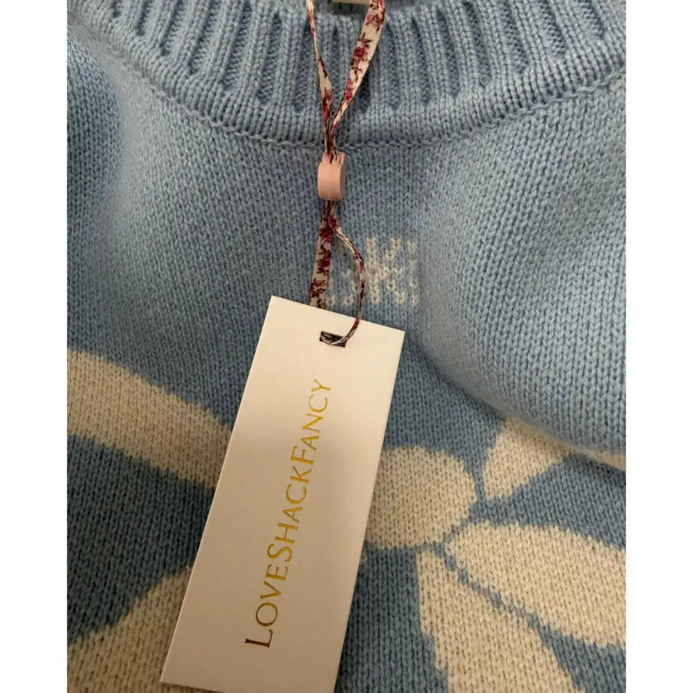 LoveShackFancy Francie Wool Jacquard Pullover - Tops