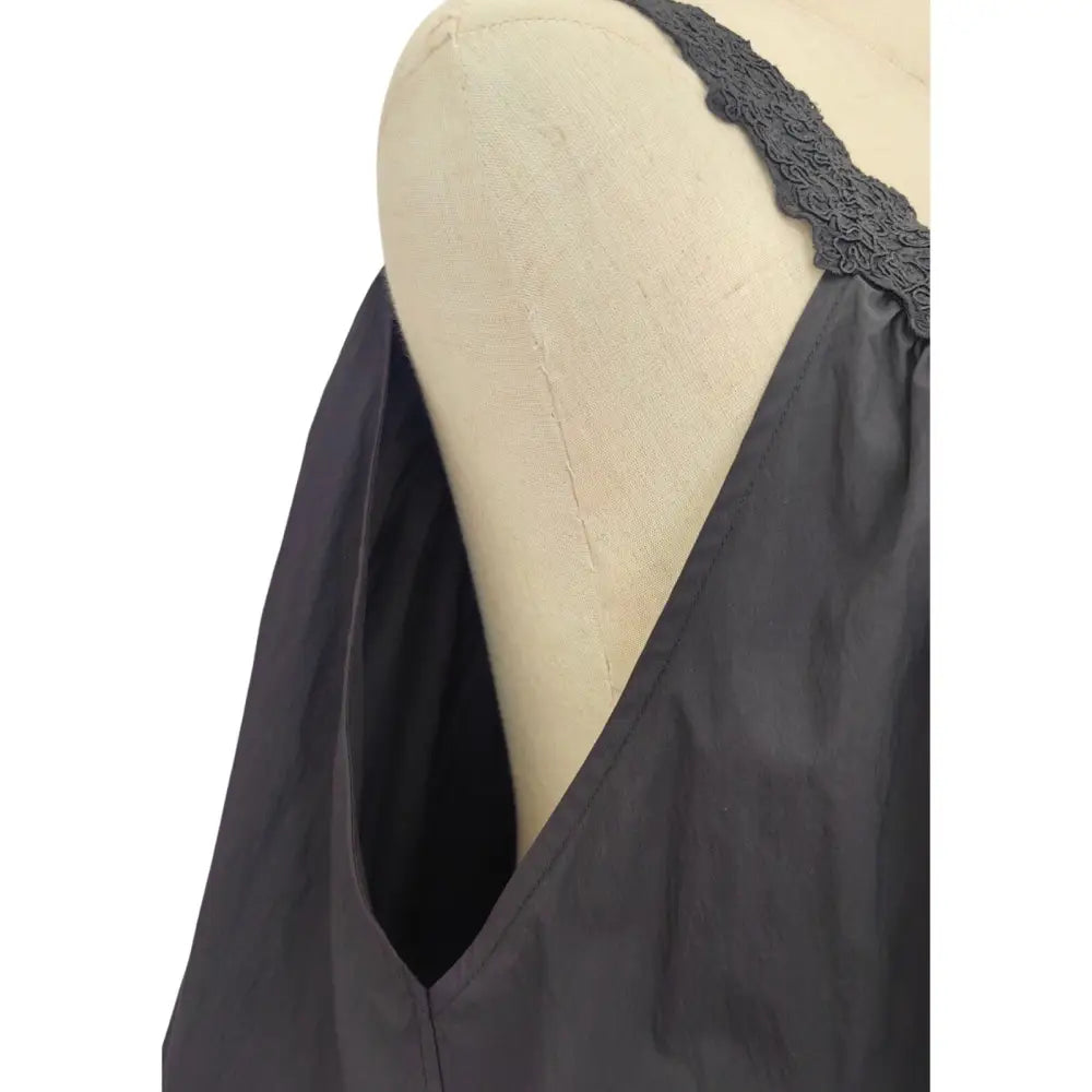 Helsa Mini Dress With Lace in Tech Poplin - Dress
