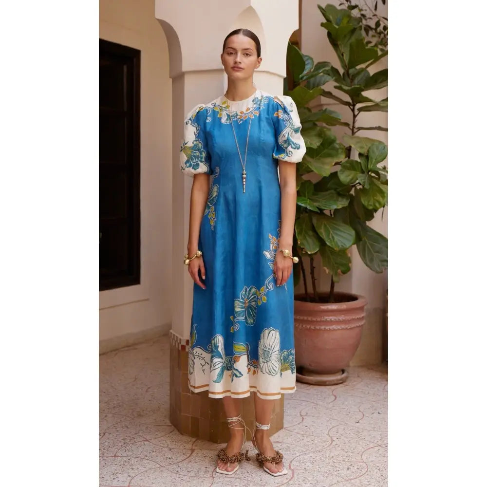 ALEMAIS Luda Linen Midi Dress - Dress