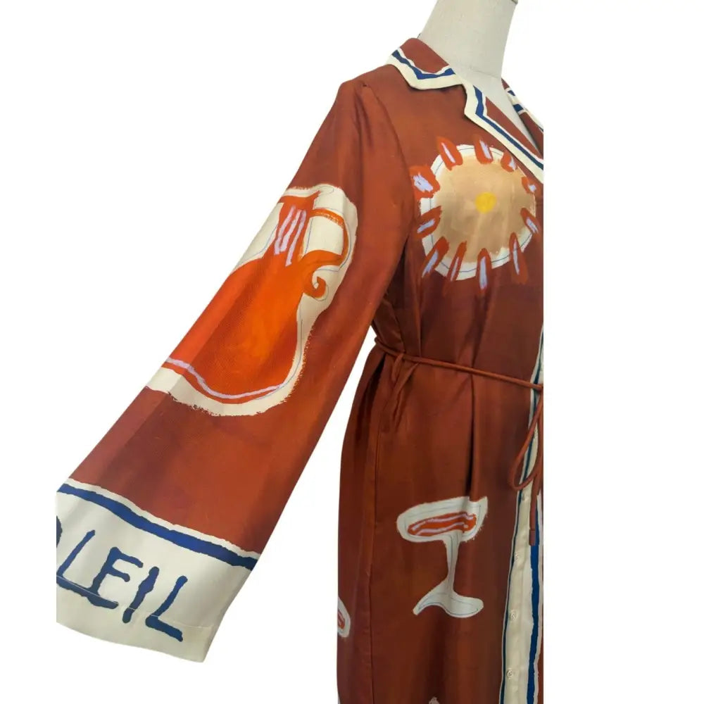 Alemais soleil d’amour silk shirtdress - Dress