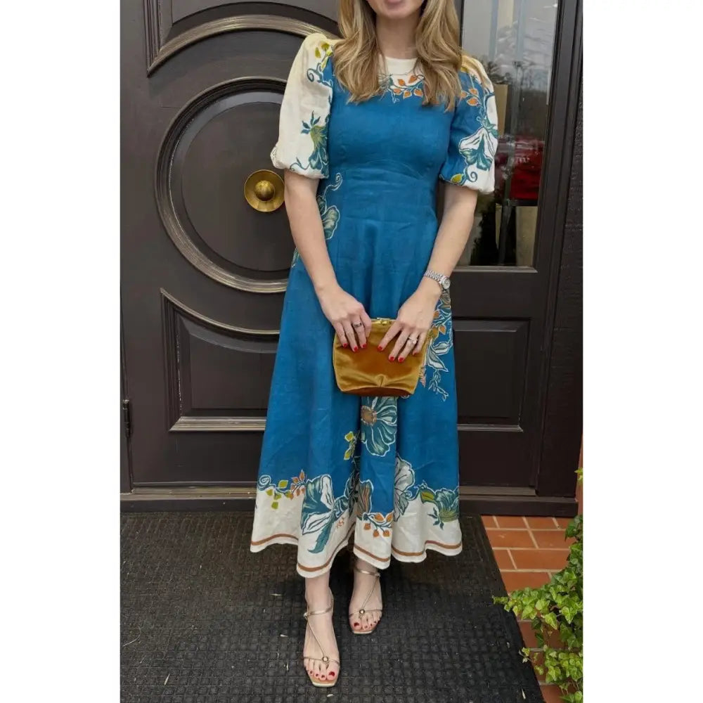ALEMAIS Luda Linen Midi Dress - Dress