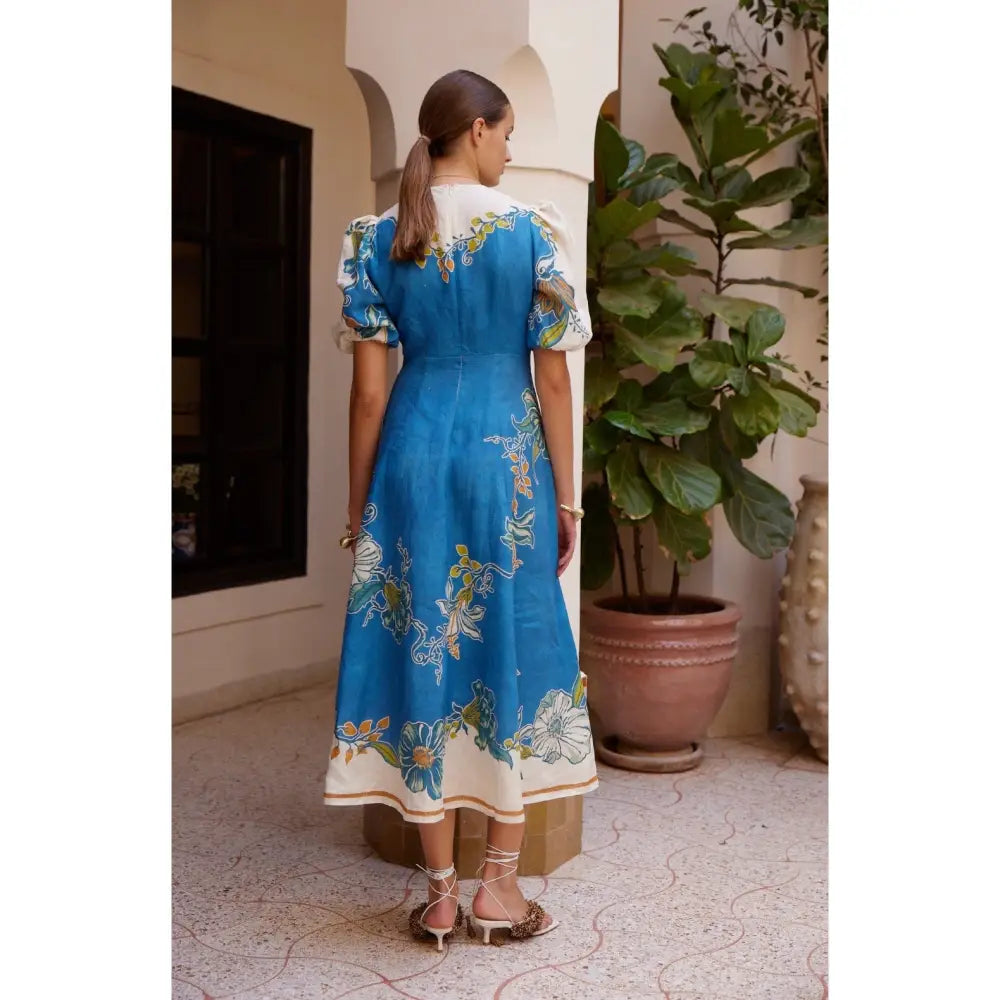 ALEMAIS Luda Linen Midi Dress - Dress