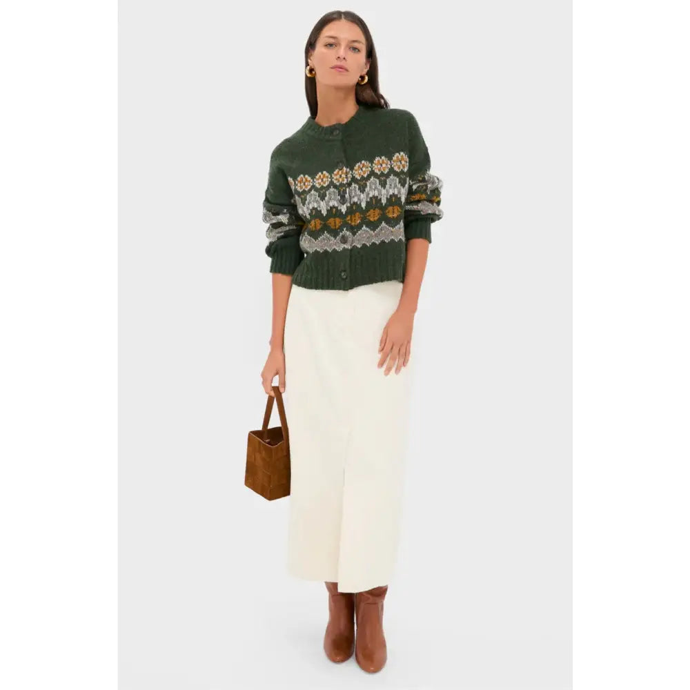Altuzzara Dark Forest Fairisle Cammie Sweater - Tops