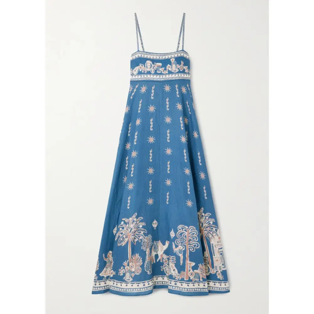 Alemais Acacia printed linen midi dress - 2 - Dress