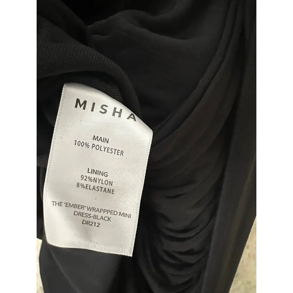 Misha THE ’EMBER’ WRAPPED MINI DRESS - Dress