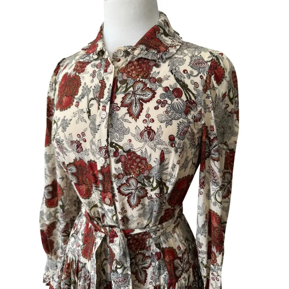 Ulla Johnson Simona Silk Long Sleeve Mini Dress - Dress