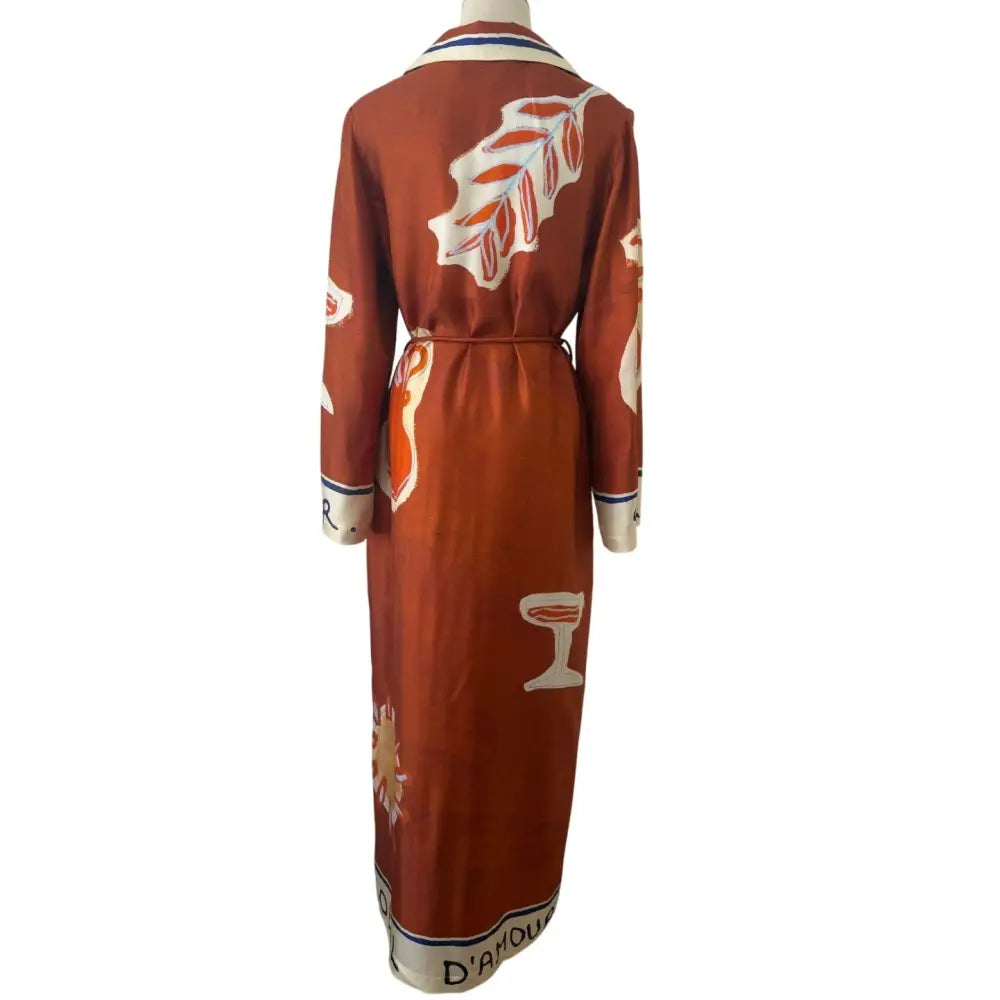 Alemais soleil d’amour silk shirtdress - Dress