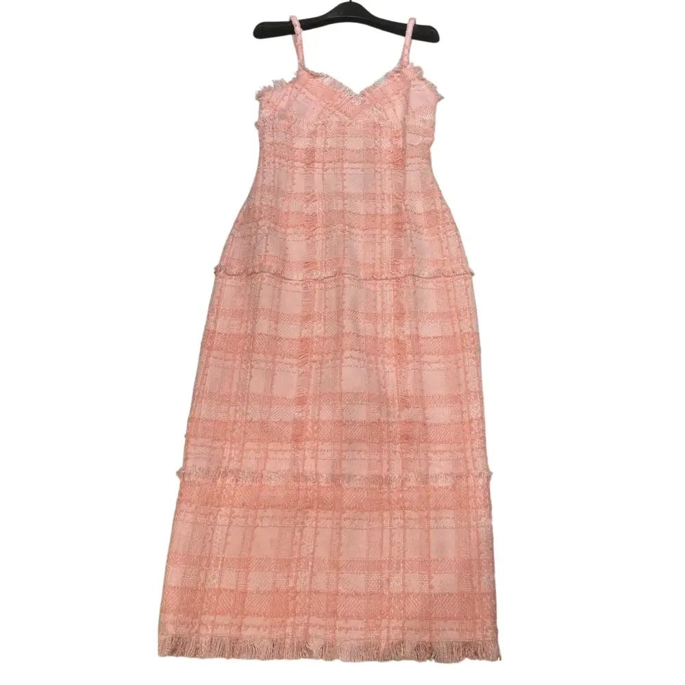 Alexis Vicci Pink Tweed Midi Dress - Dress