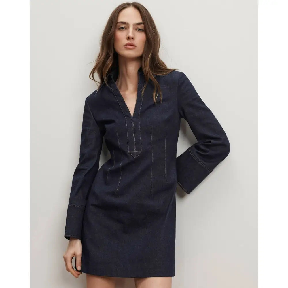 Veronica Beard Raymond Denim Mini Dress - Dress