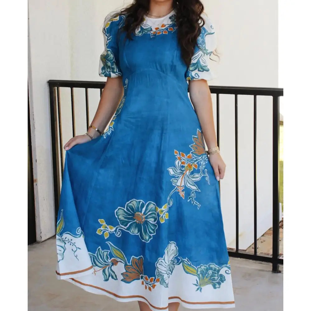 ALEMAIS Luda Linen Midi Dress - Dress