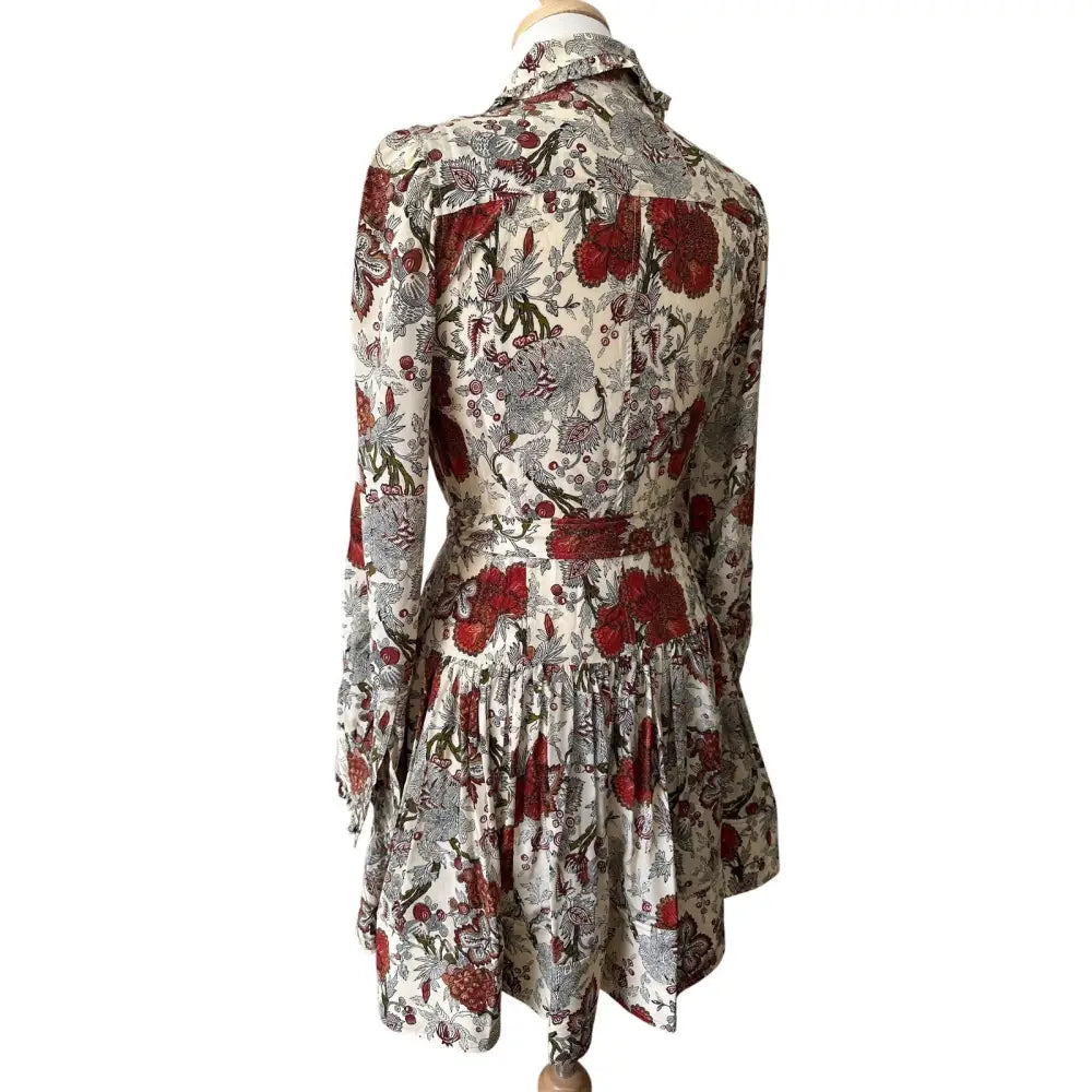 Ulla Johnson Simona Silk Long Sleeve Mini Dress - Dress