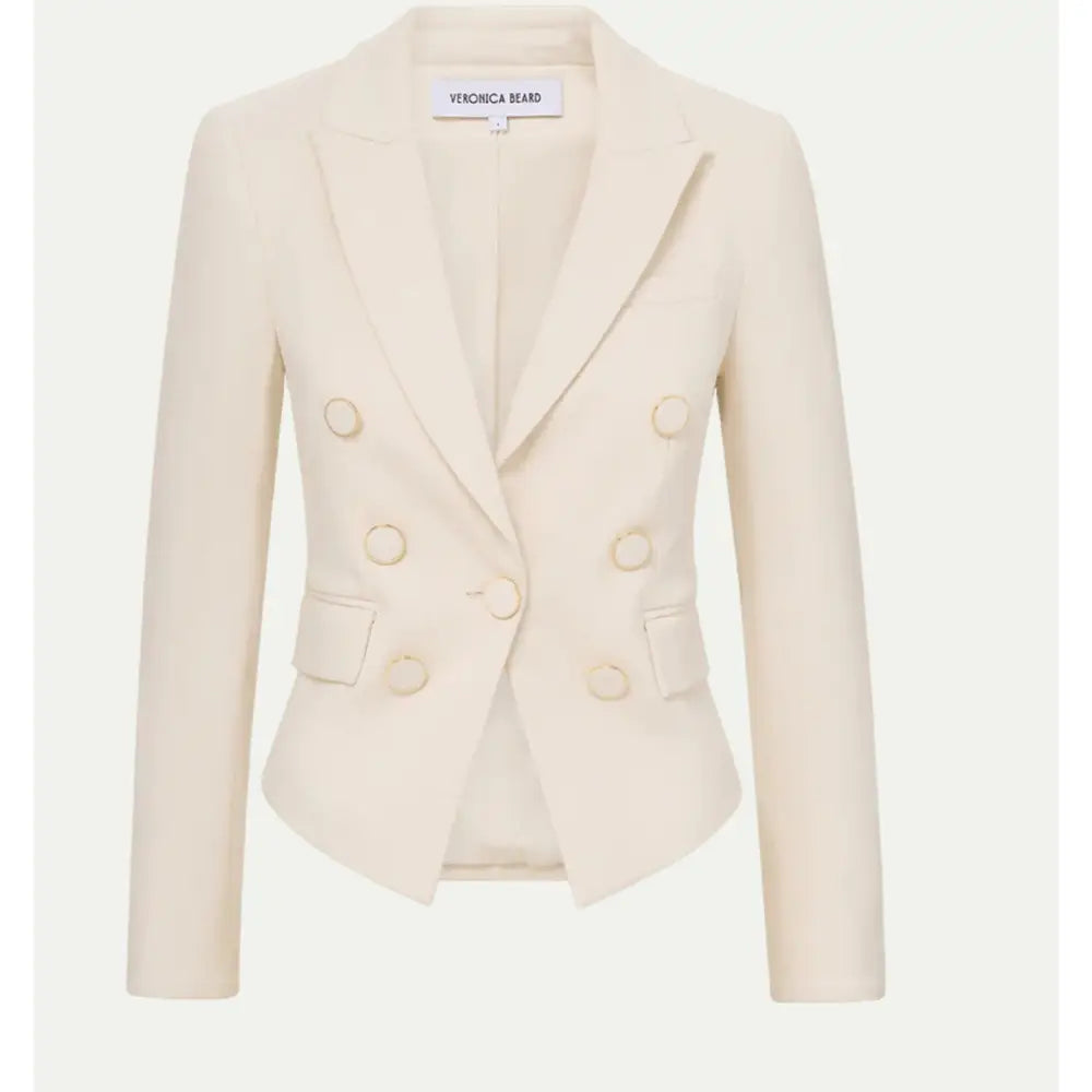 Veronica Beard Diego Dickey Jacket Ecru - Jacket