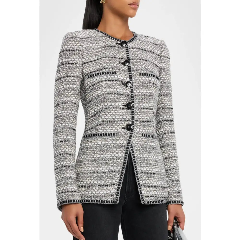 Veronica Beard Alessia Tailored Tweed Jacket - Jacket